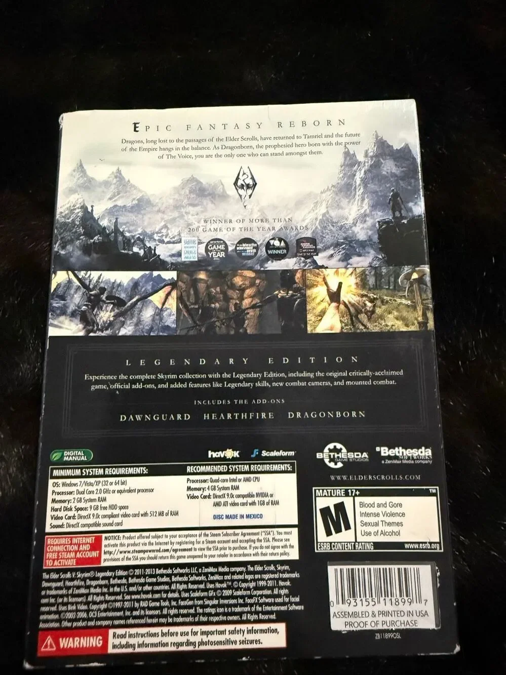 The Elder Scrolls V: SKYRIM Legendary Edition~(PC 2013~BRAND NEW